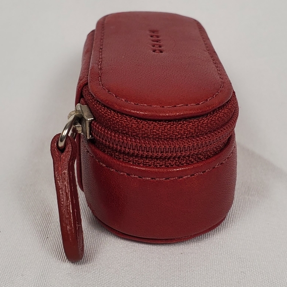Coach Red Lipstick Holder Case With Mirror Vtg - Picture 8 of 9